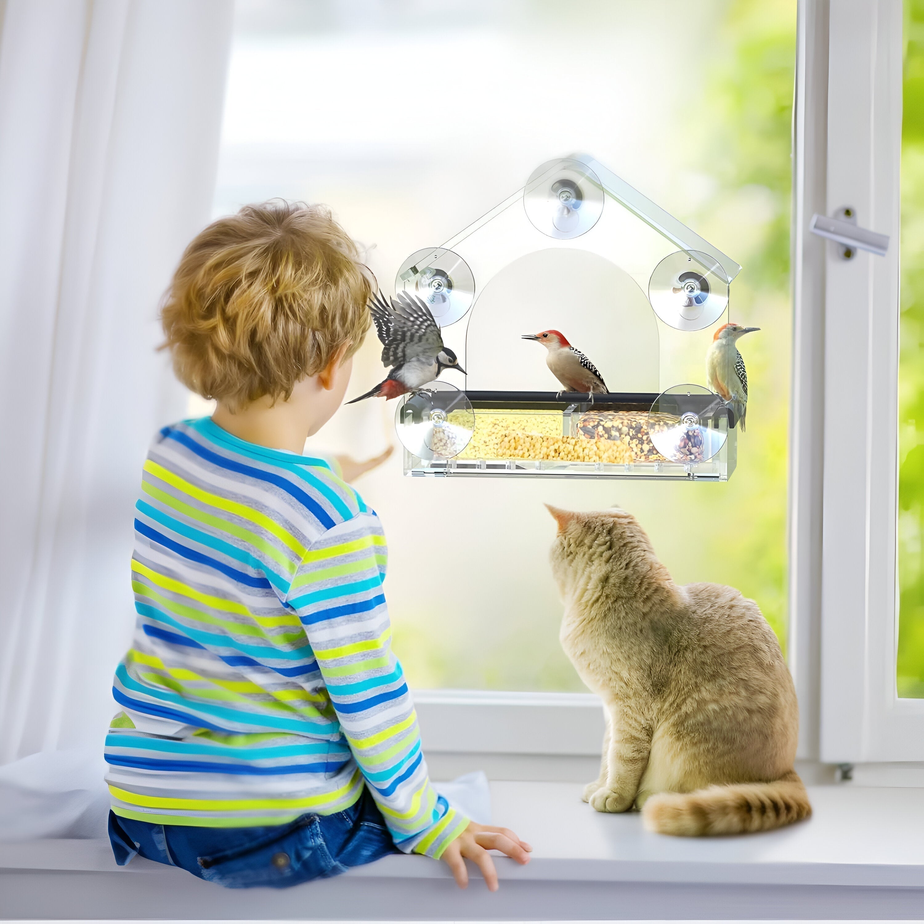 Acryl Vogelhaus Fenster Wetterfest Transparent