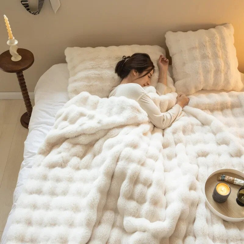 Flauschdecke SnuggleSoft | Wendbar | Ganzjährige Wärme | Fleece