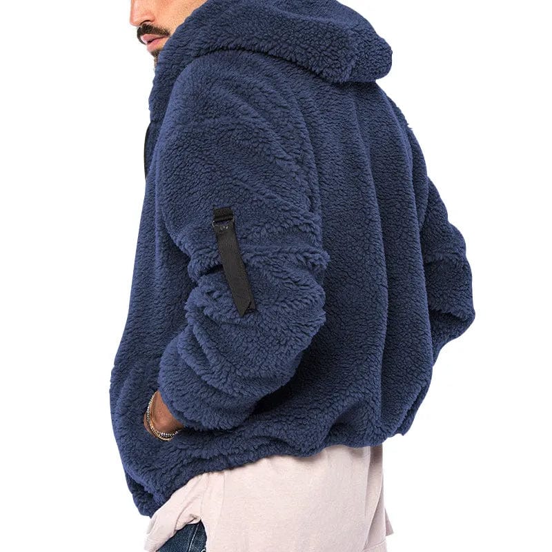 Herren Teddyfleece Zip-Up Hoodie | Weiche Wärme und lässiger Alltagsstil