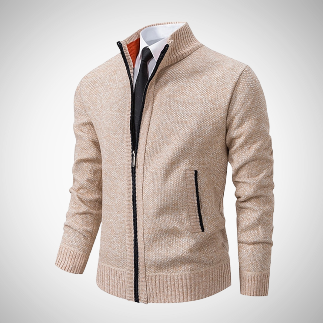 Herren Zip-Pullover – Stilvoller Strickpullover für Arbeit und Freizeit