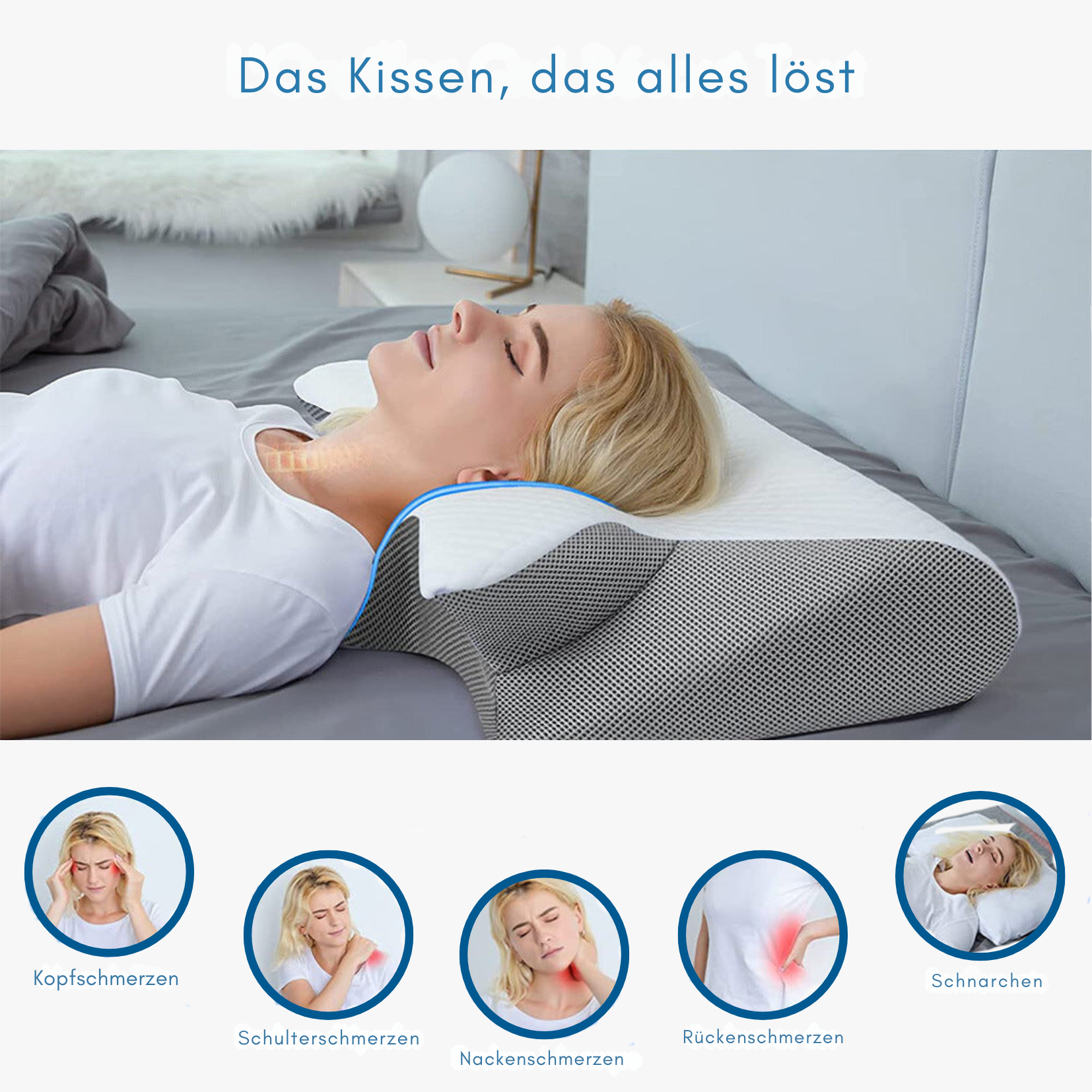 ZenHaven⢠Memory Foam Kissen