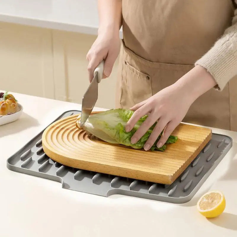 Abtropfmatte für Spüle & Geschirr aus Silikon | Rutschfeste Küchenmatte | DripEase