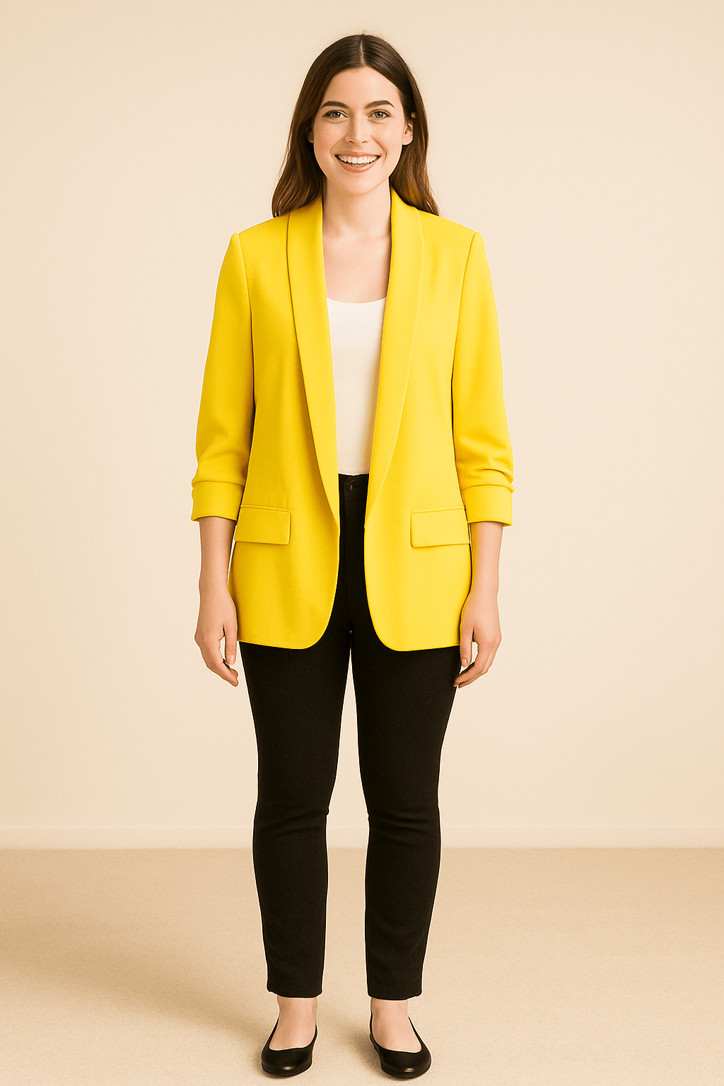 Leichter Blazer für Damen – Mit aufgerollten Ärmeln