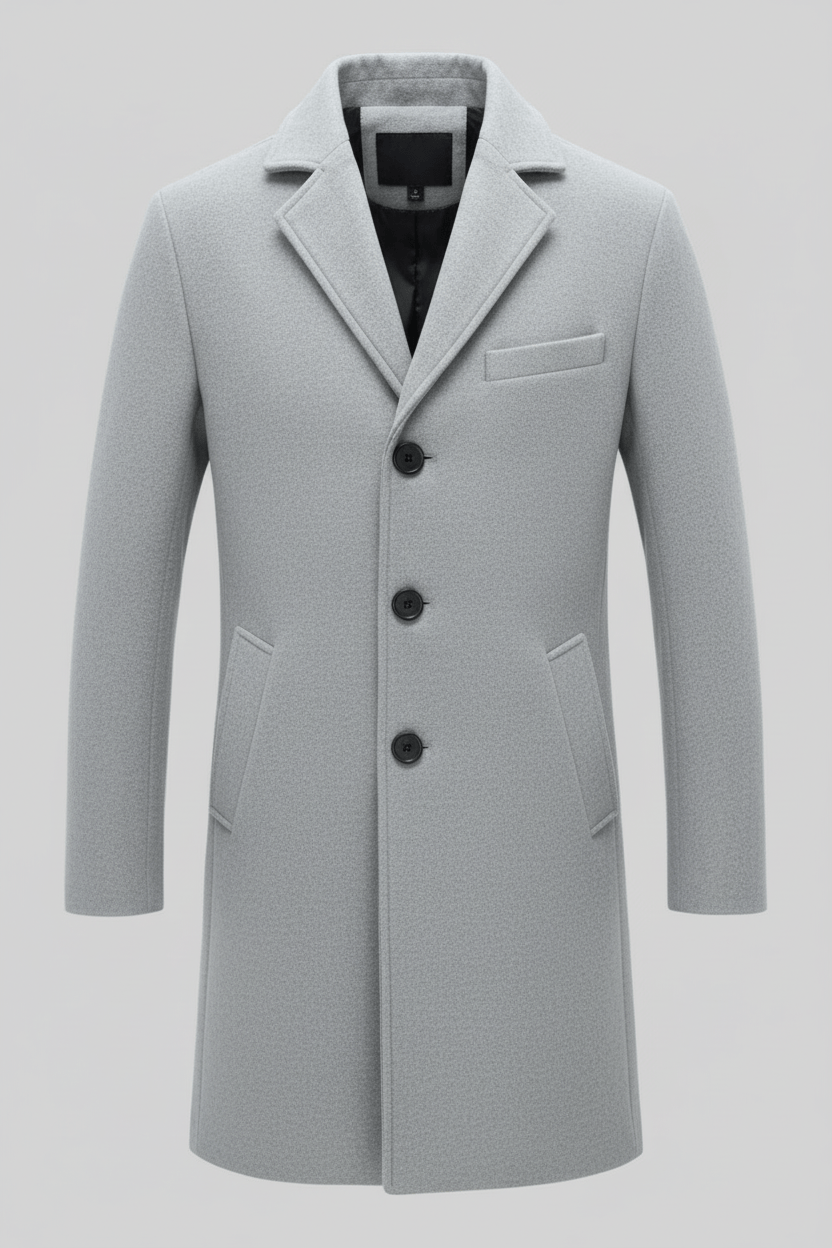 Herren Klassischer Winter-Trenchcoat | Raffinierter Stil und tägliche Wärme