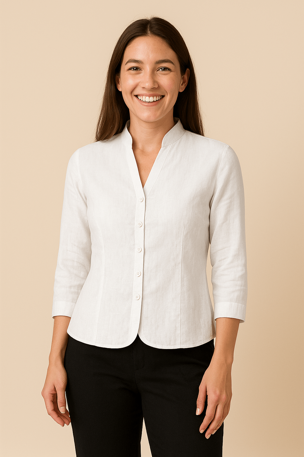 Damen Leinenblazer – Leichtes & Entspanntes Tailored Jacket