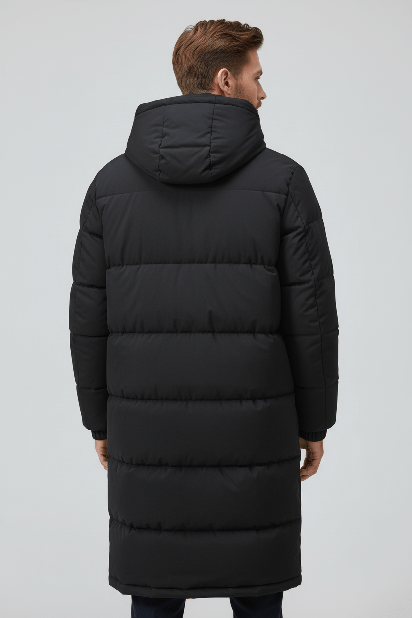 Herren Dick isolierter Kapuzen-Trenchcoat