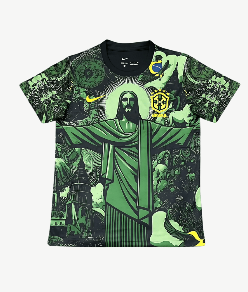Brasilien Trikot 2024/25 Christ The Redeemer Grün Special Edition