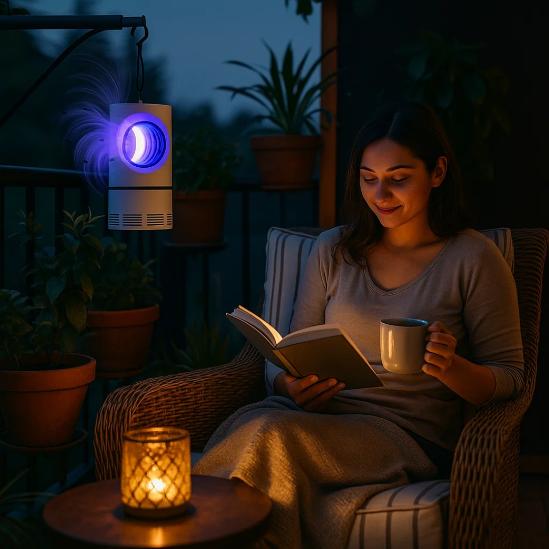 Elektrische UV-Fliegenfalle für Innen & Außen