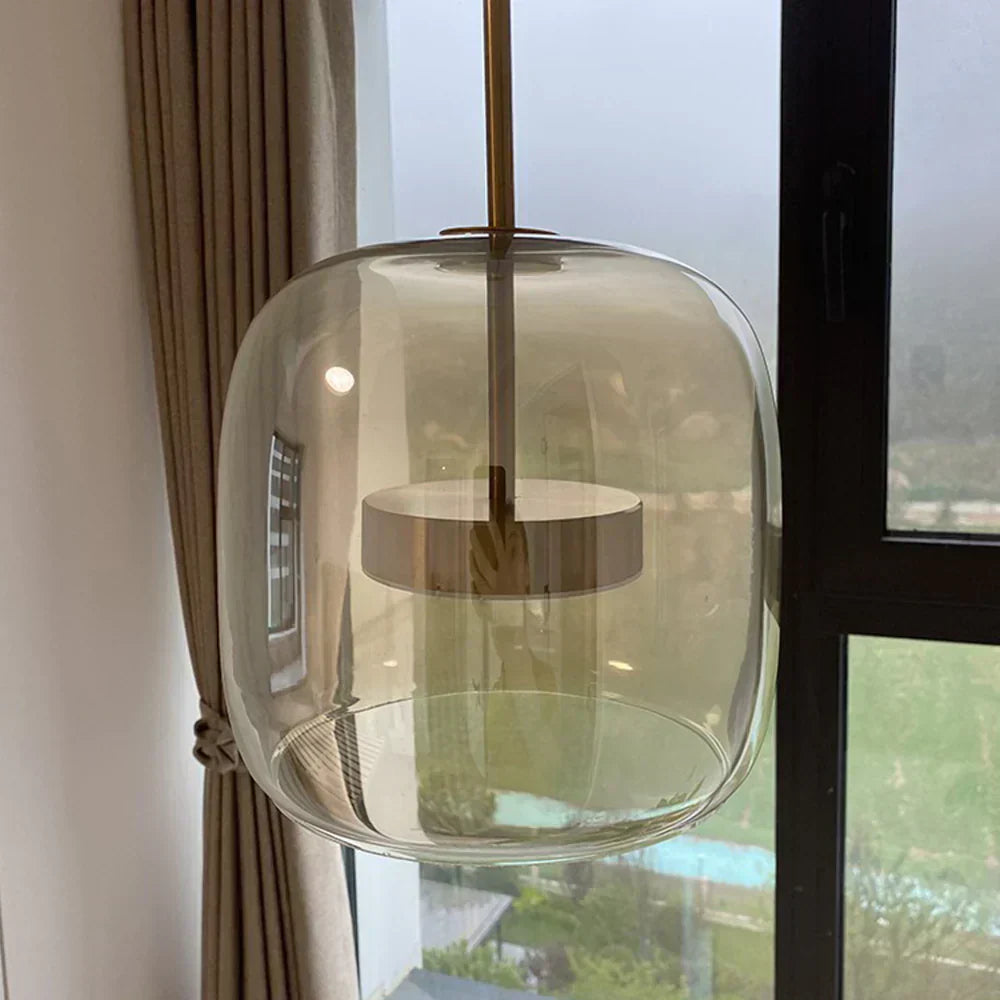 Hängelampe Glas Modern LED Pendelleuchte