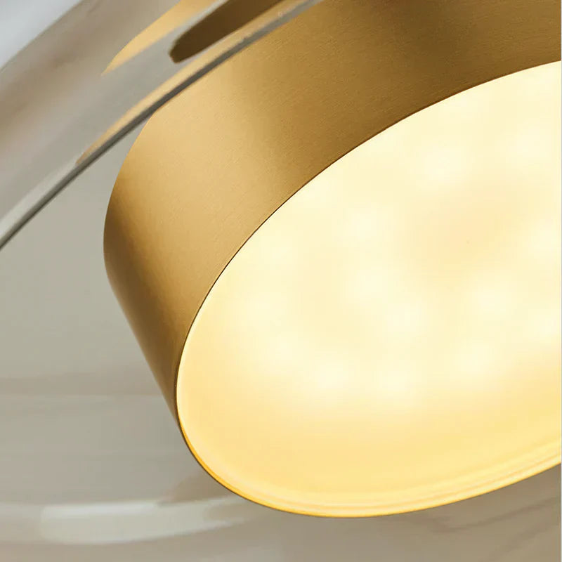 Hängelampe Glas Modern LED Pendelleuchte