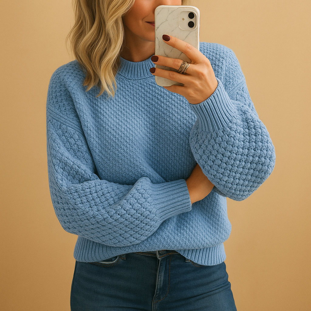 Damen Warm Strickpullover – Elegante und Bequeme Passform