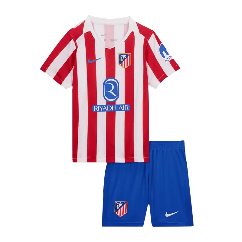 Atletico Madrid 2025/26 Home Kids Kit