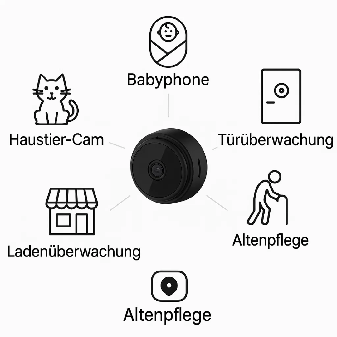 Mini WiFi Kamera 1080P HD Nachtsicht Überwachungskamera
