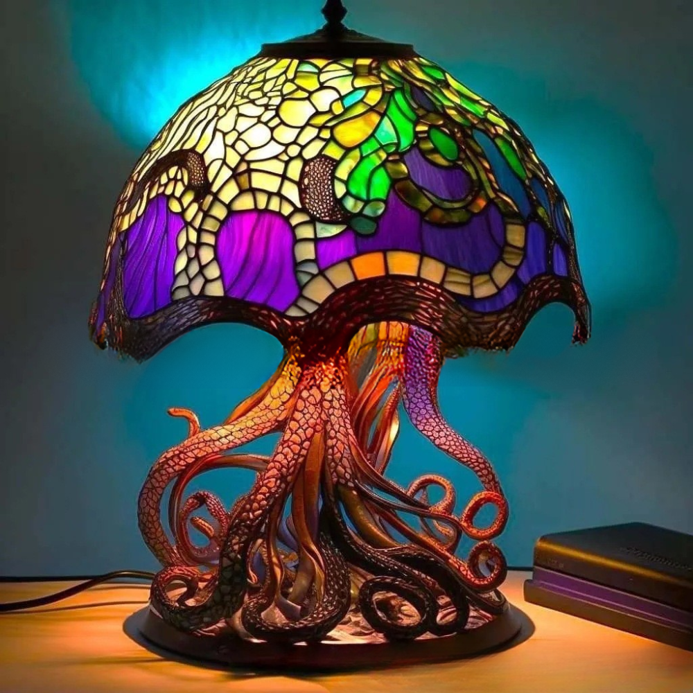 Tischlampe Glas Kunst Tierdesign