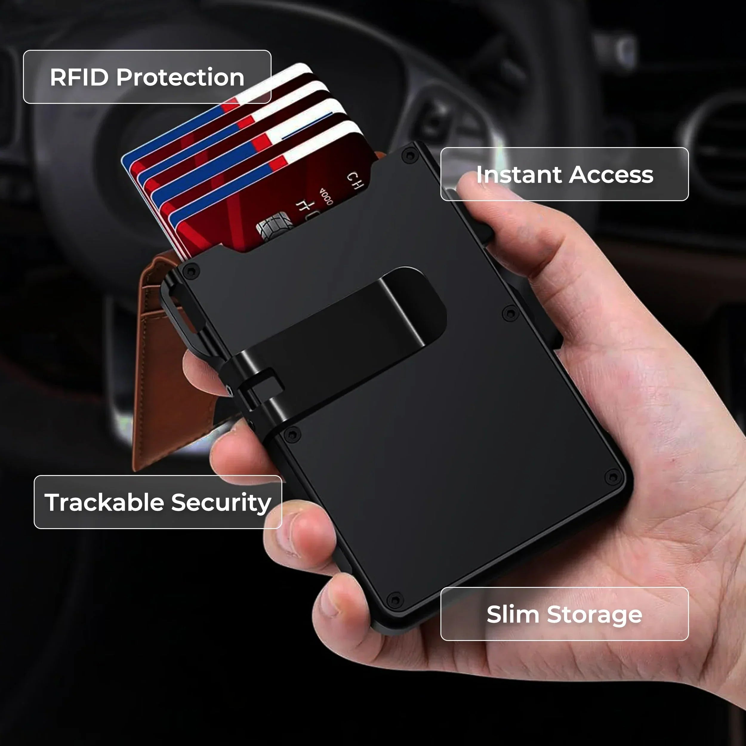 Luxurious Airtag Wallet