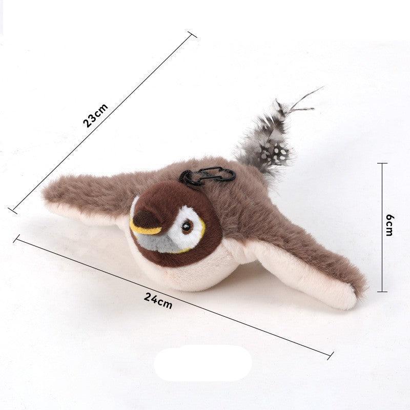 Katzenspielzeug | Flatternder Vogel Katzenspielzeug | Interaktiv und Spaßig | Miaulino