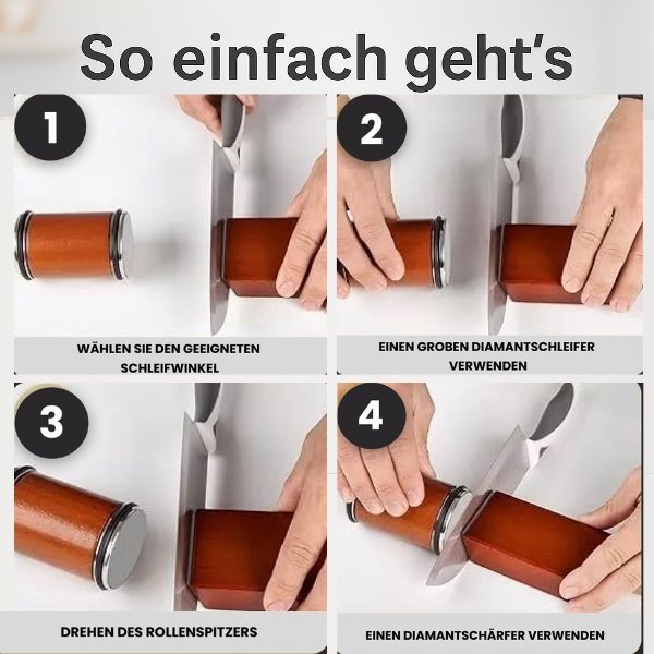 Messerschärfer | Einfaches Messerschärfen | Zwilling Messerblöcke | Wetzstein | BladePower