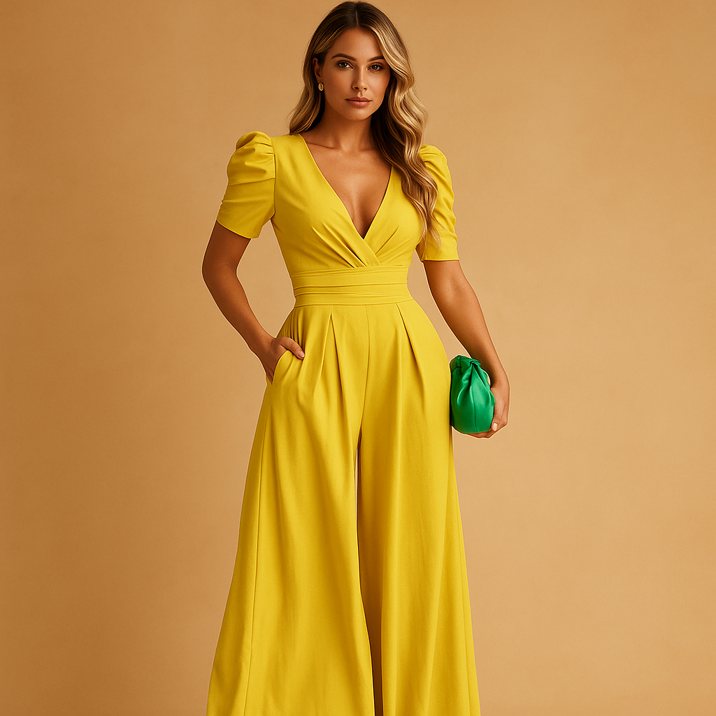 Eleganter, taillierter Damen-Jumpsuit in voller Länge