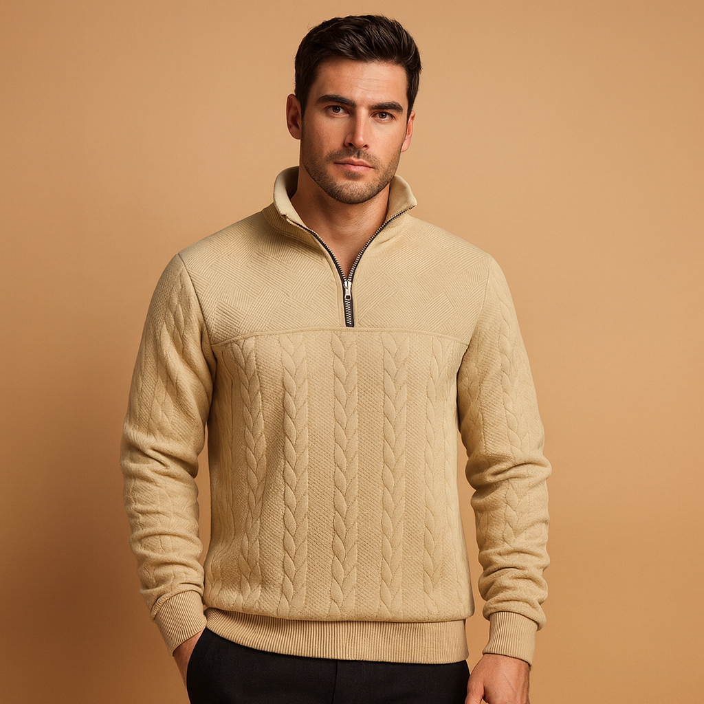 Herren Viertelzip-Pullover – Lässige Passform und zeitloser Stil