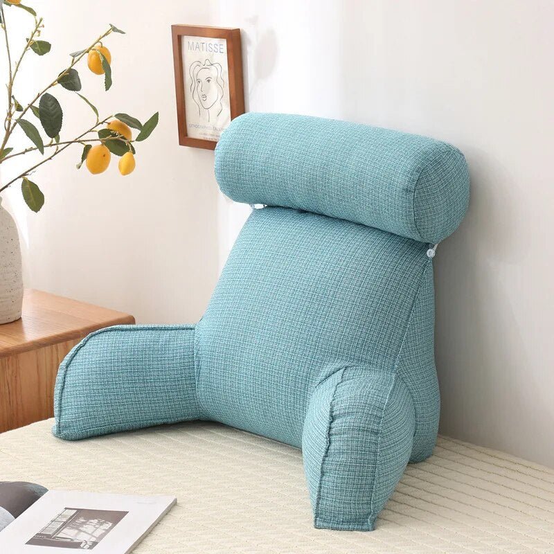 Rücken Kissen & Lesekissen | Kissen für Bett & Sofa mit Armlehnen | Relax Kissen