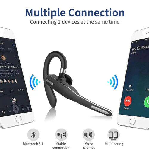Ripob | Trucker Dual Mic Wireless Bluetooth 5.1 Noise Cancelling Headset/Earphones