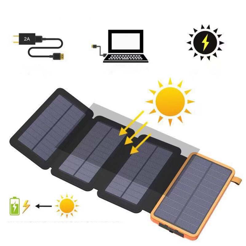 PowerFold | Tragbare faltbare wasserdichte Solar-Powerbank