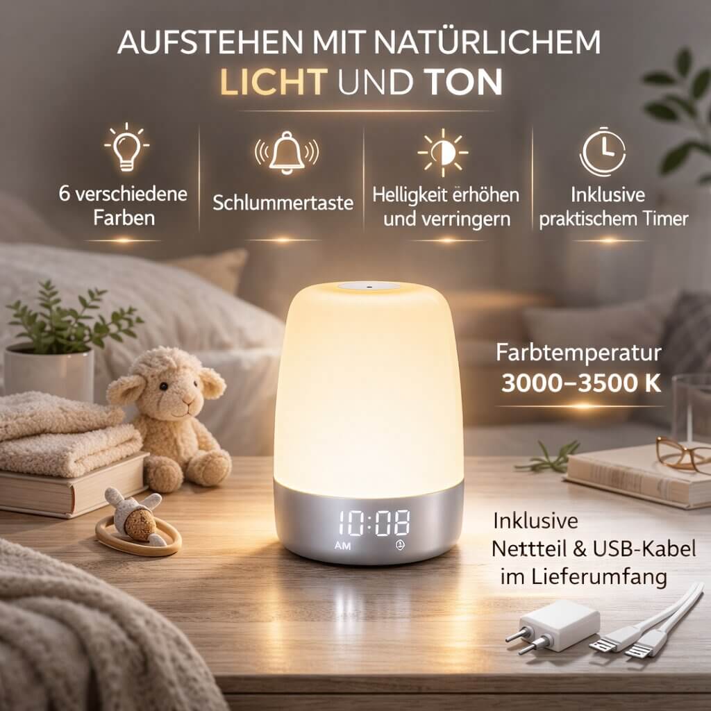 Tageslicht-Wecker | Tageslichtlampe | Wecklicht | LightRise