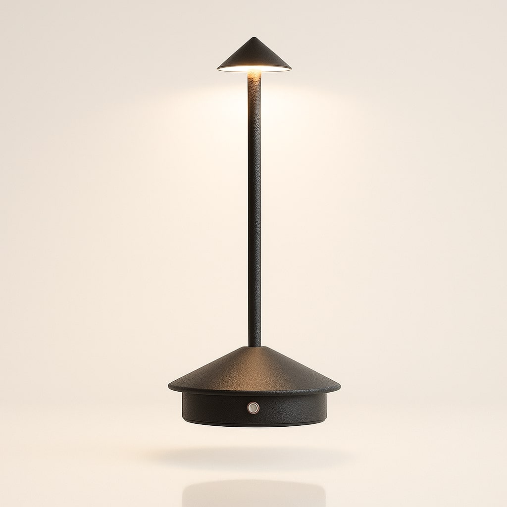 Tischlampe mit Akku | Kabellose Tischlampe | Dimmbare Lampe mit Touch | Lunelle