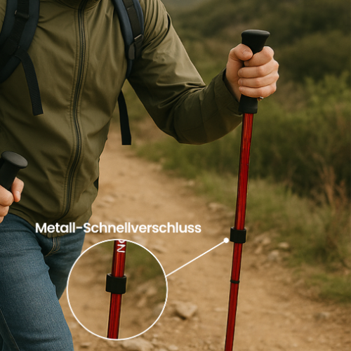 Verstellbare Wanderstöcke | Stabilität & Bequemlichkeit für Trekking