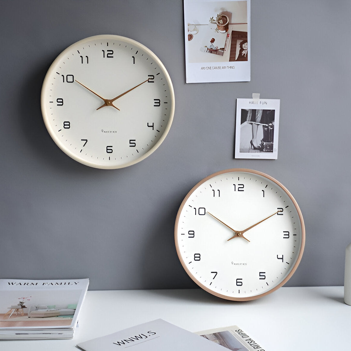 Holz Wanduhr | Moderne Uhr für das Wohnzimmer | Nordic Design Wanduhr | NordUhr