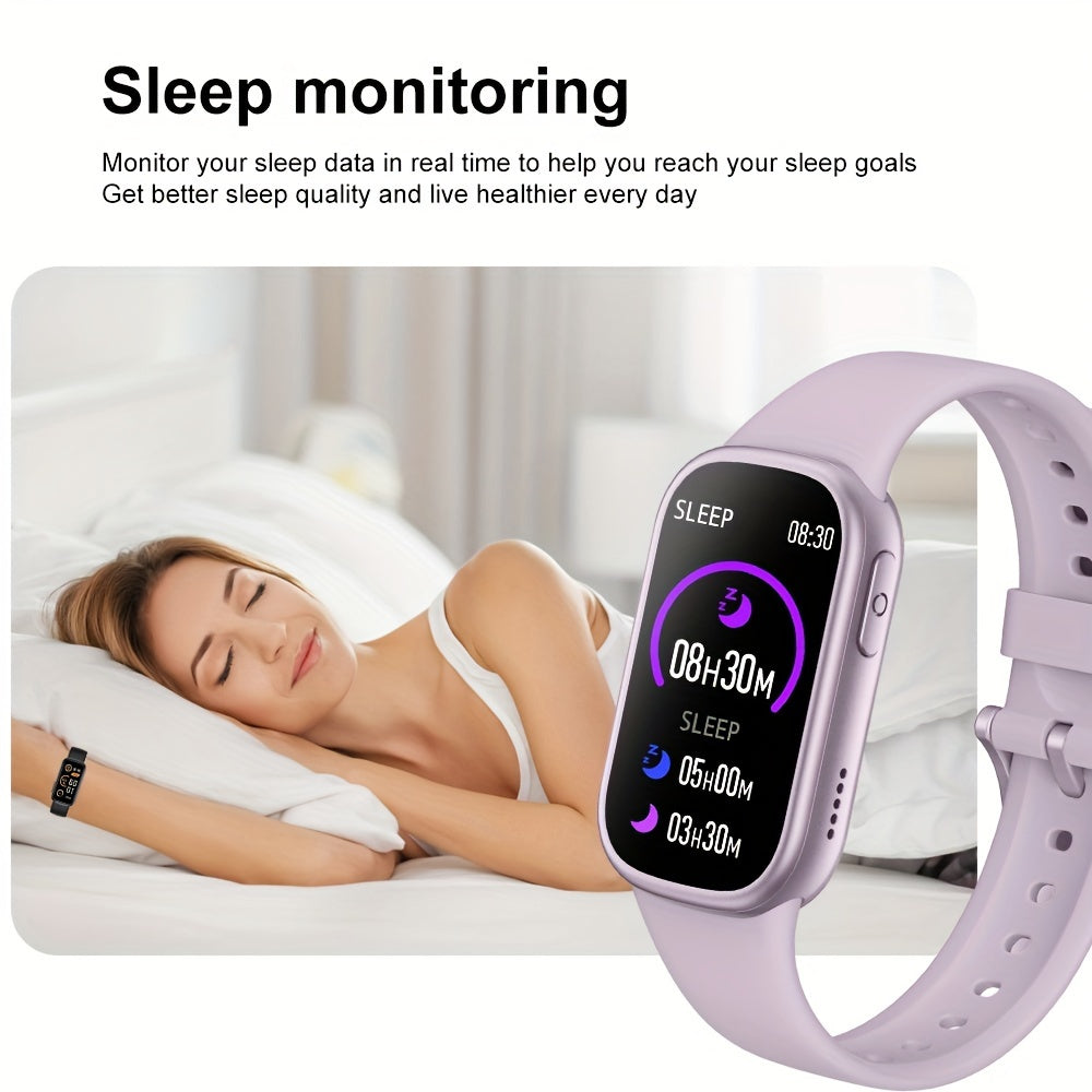 Wasserdichte Smartwatch mit Silikonarmband Fitnessuhr