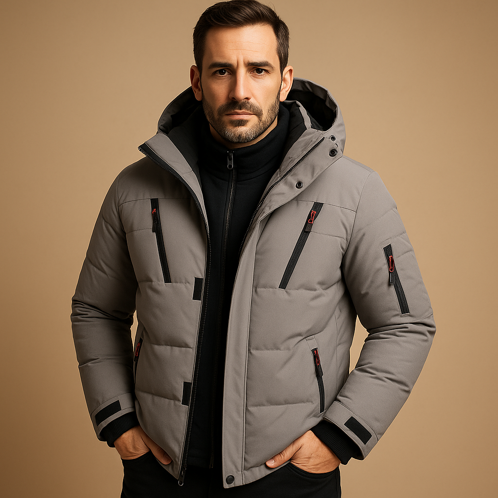 Herren wasserdichte Winterjacke mit warmem Futter | Outdoor-geeignetes Design