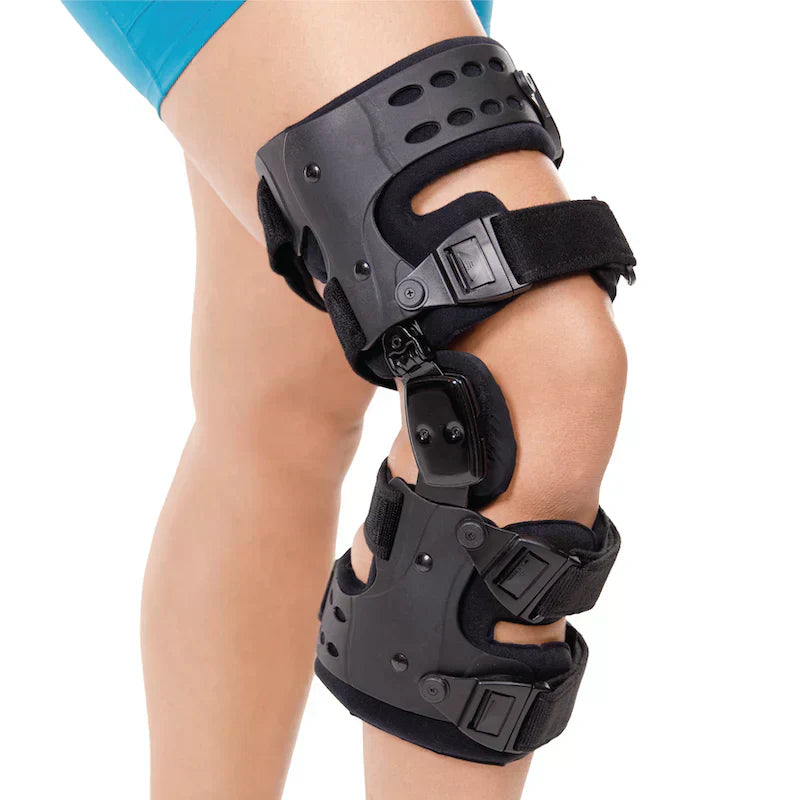 Ripob | Medizinische OA Entlastungs-Knieorthese | Unicompartimentale Osteoarthritis-Orthese | Varus/Valgus-Korrektur & ROM-Kontrolle | Mediale & Laterale Entlastung | Verstellbarer Bewegungsbereich