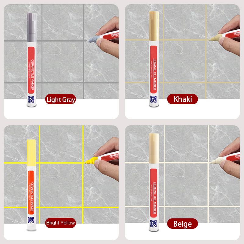 Ripob | Professioneller Fugenstift für Keramiktitel | Anti-Schimmel-Formel | Wasserfest & Lichtbeständig | Wasserbasierte Tinte | Inklusive Versiegelungseffekt