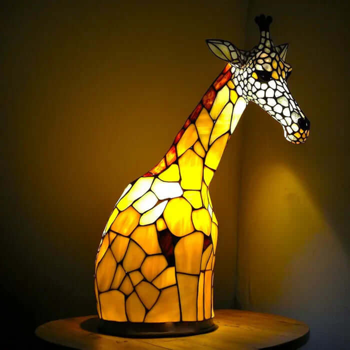 Buntglas Tiffany Tierlampe Nachttischlampe Dekoleuchte