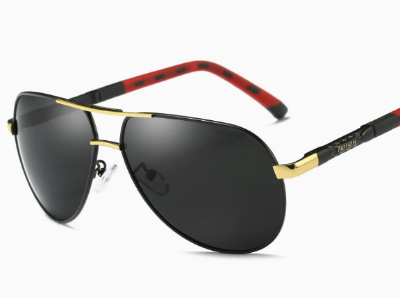 Herren Vintage Aluminium Polaroid Sonnenbrille