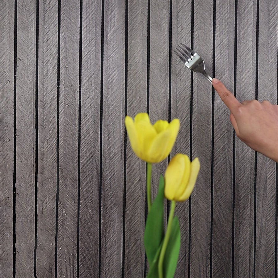 CleanWall - Selbstklebende 3D PVC-Wandpaneele in Holzoptik mit Struktur - Einfache und schnelle Installation - Perfekt für die Wohnungsrenovierung