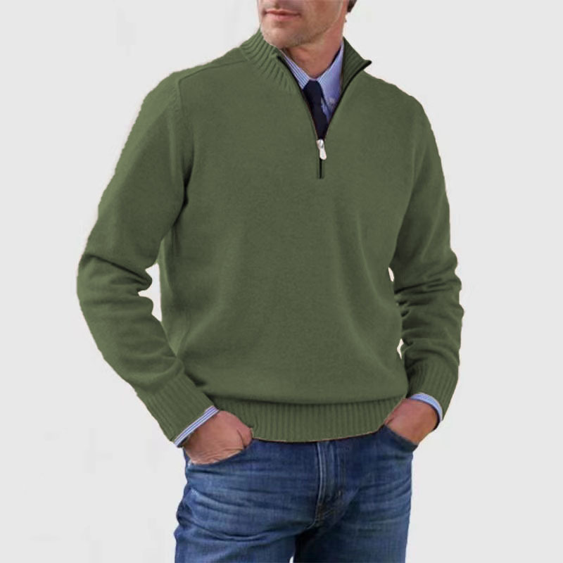 Herren-Half-Zip-Pullover | Strukturierte Passform und alltägliche Wärme