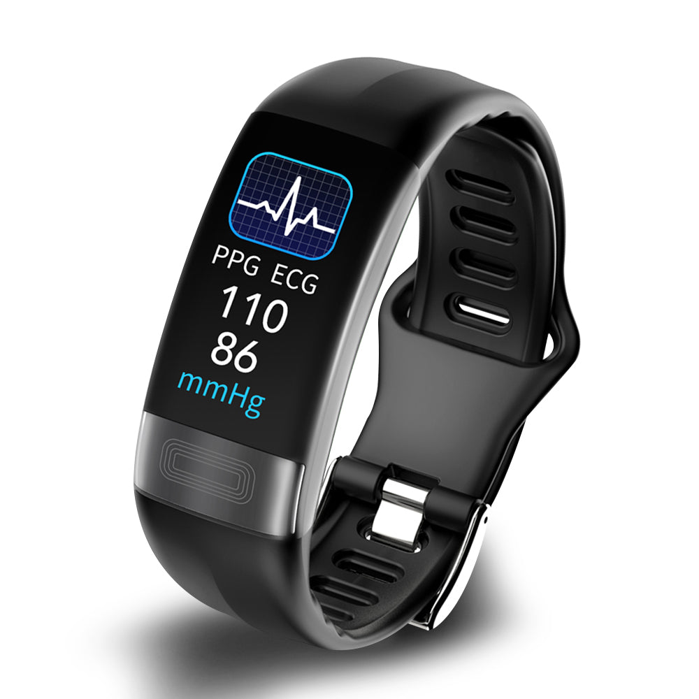Ripob | P11 Plus Gesundheits-Tracker | Professionelle EKG- und Blutdrucküberwachung | HRV-Analyse mit Lorenz-Streudiagramm | SpO2- und Schlafscreening | IP67 wasserdicht | Fahrradverfolgung