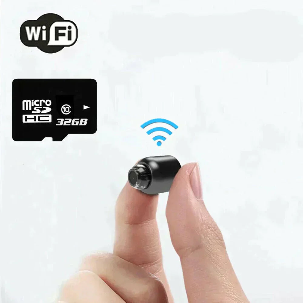Ripob | Kleine WiFi Überwachungskamera mit Nachtsicht IP Sicherheitsüberwachungskamera