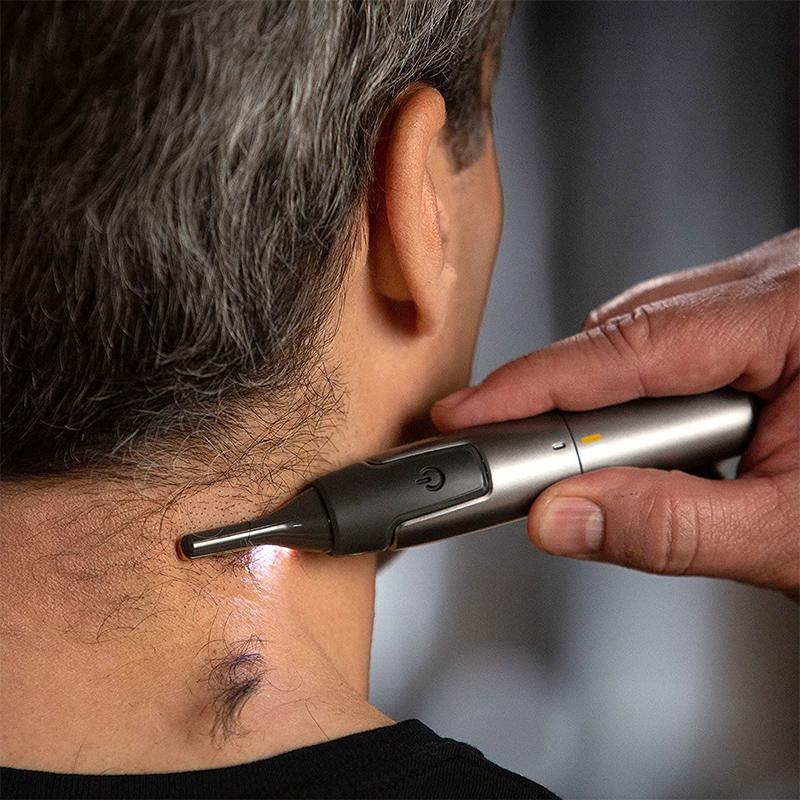 Ripob | Ultra-schlanker Präzisionstrimmer | Mikro-Oszillationsklingen | Titan-Edelstahl-Technologie | Integrierte LED-Beleuchtung | Ergonomisches Design