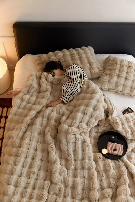 Flauschdecke SnuggleSoft | Wendbar | Ganzjährige Wärme | Fleece