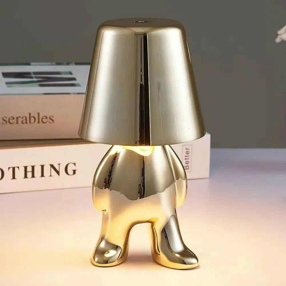 Goldene Moderne Design Figur LED Tischlampe
