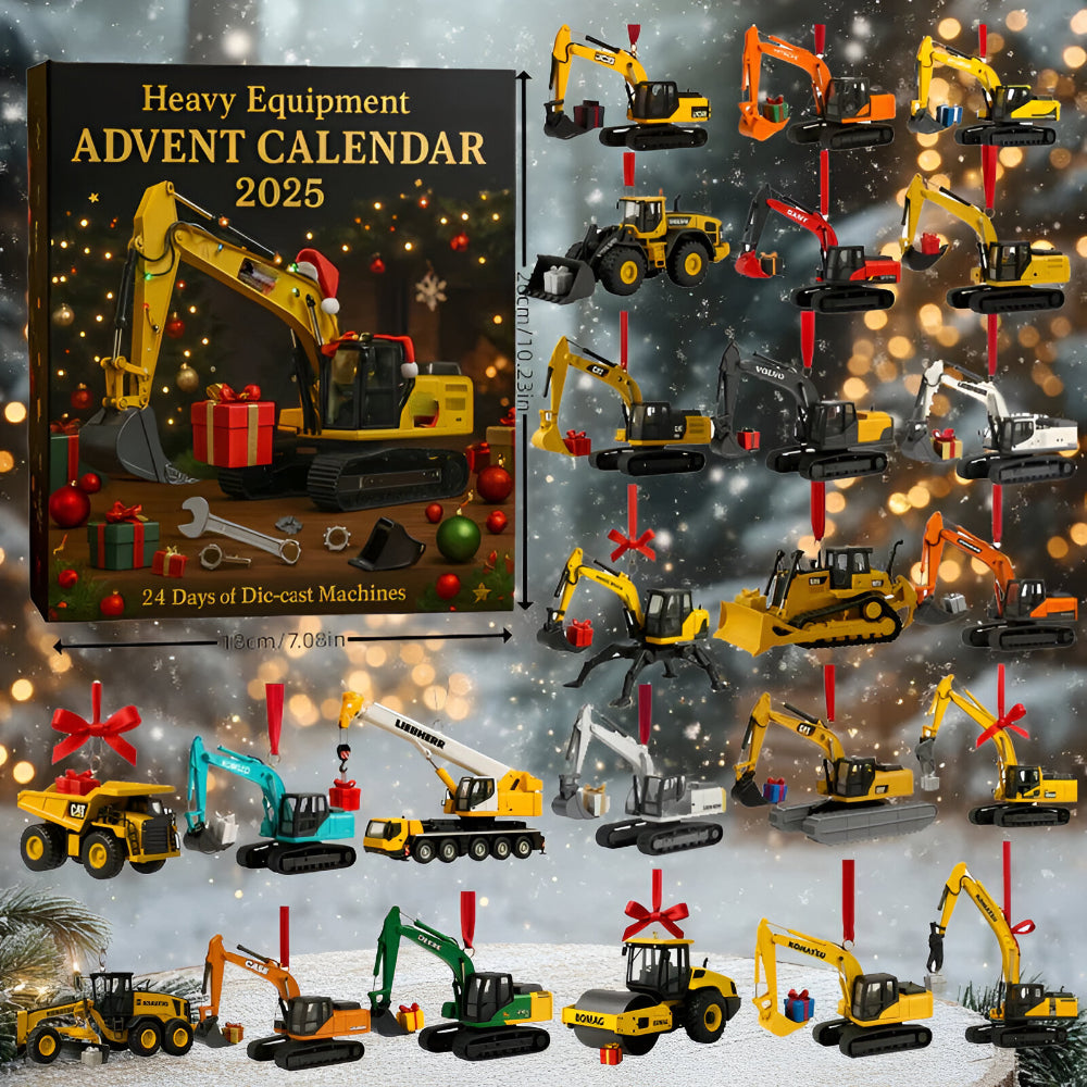 Baumaschinen-Adventskalender 2025 mit 24 Druckgussmodellen