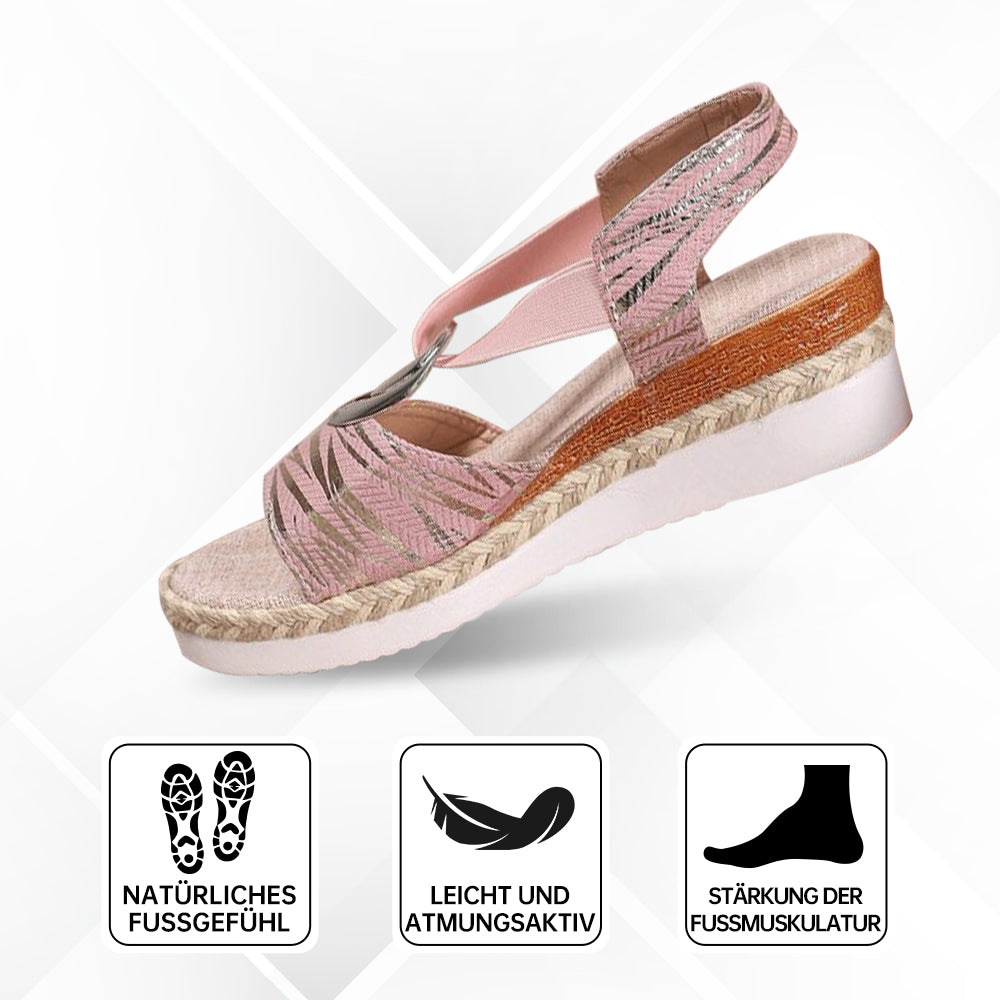 Orthopädische, Stilvolle Keilsandalen Für Zusätzlichen Bequemlichkeit