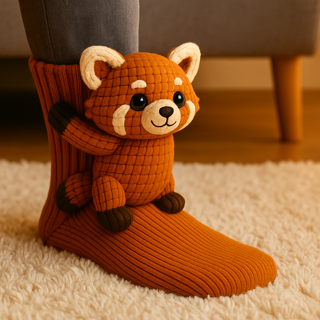 Gemütliche Socken Winter Rutschfeste Haussocken Plüsch Unisex