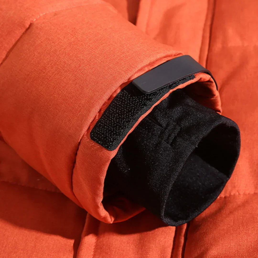 Langer Herren Wintermantel | Wasserabweisendes und Winddichtes Design