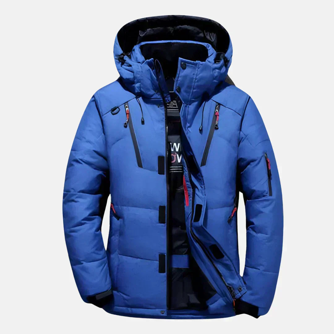 Langer Herren Wintermantel | Wasserabweisendes und Winddichtes Design
