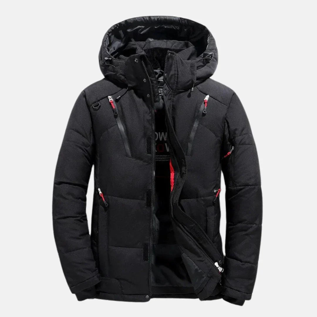 Langer Herren Wintermantel | Wasserabweisendes und Winddichtes Design