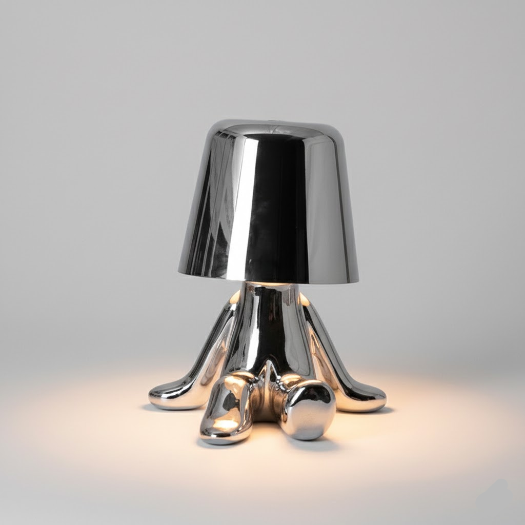 Goldene Moderne Design Figur LED Tischlampe
